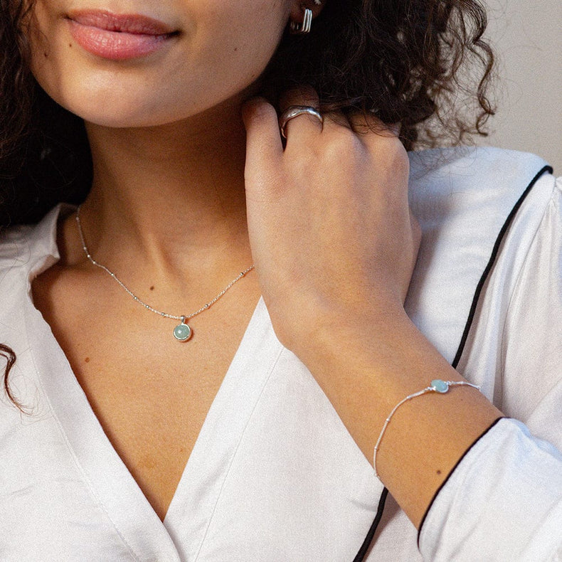 Amazonite Layering Set Sterling Silver