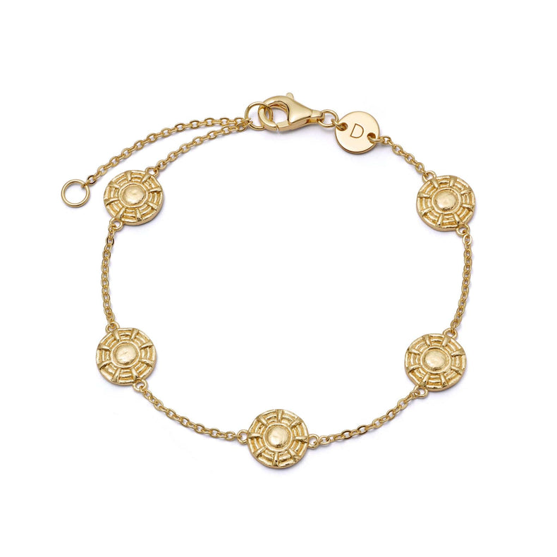 Apollo Amulet Bracelet 18ct Gold Plate