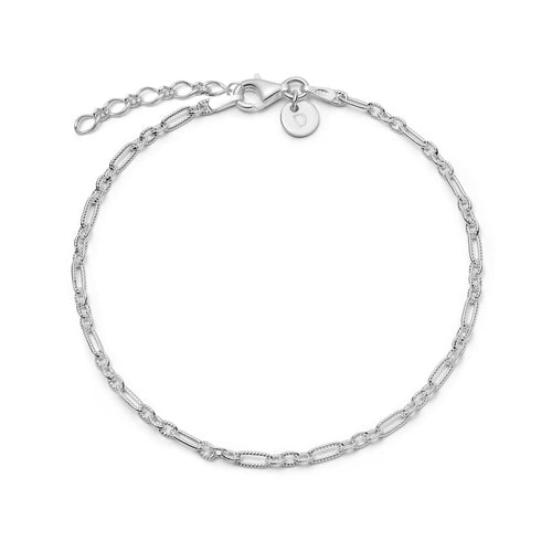 Apollo Chain Anklet Sterling Silver