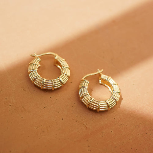 Apollo Large Hoop 18ct Gold Plate