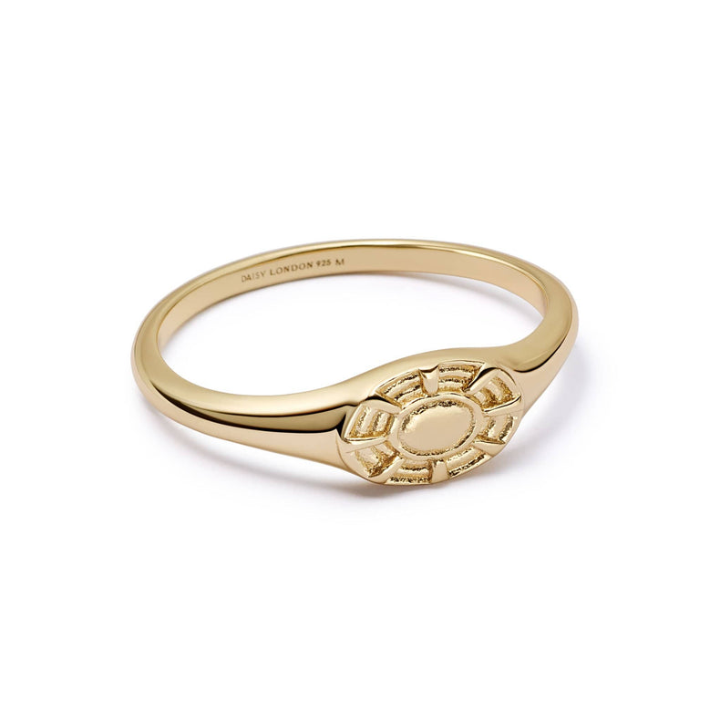 Apollo Signet Ring 18ct Gold Plate