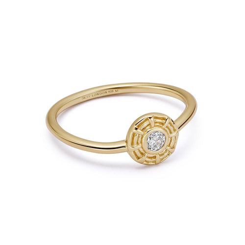 Apollo Sparkle Ring 18ct Gold Plate