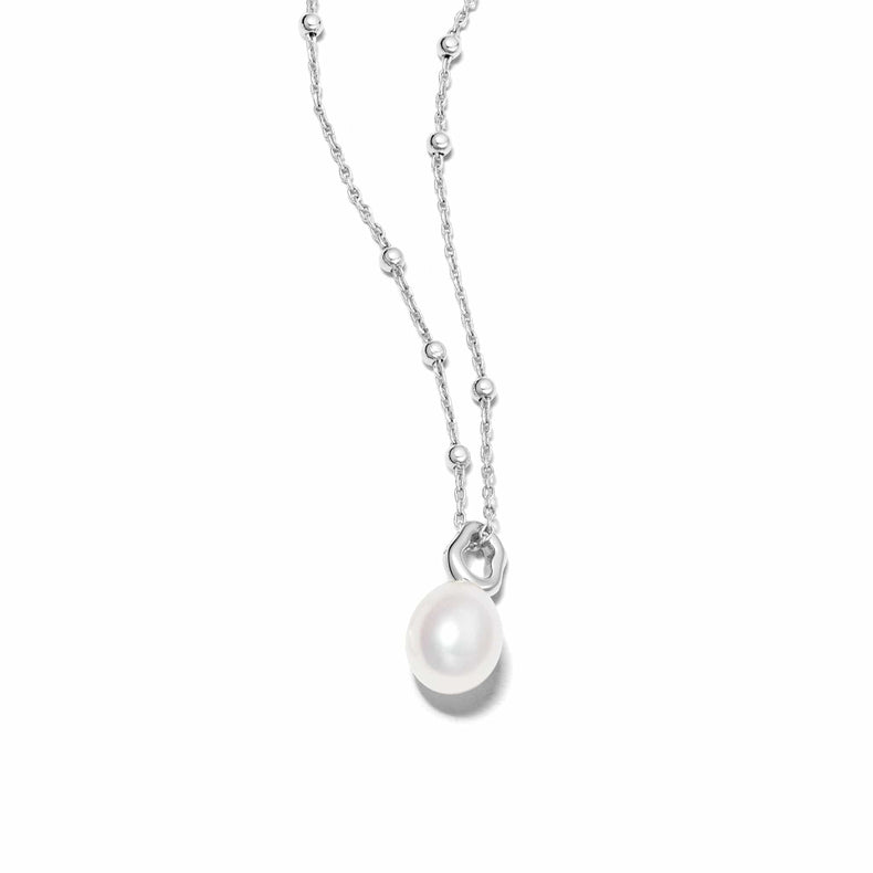 Baroque Pearl Pendant Necklace Sterling Silver recommended