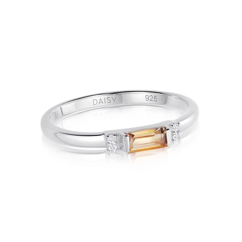 Beloved Fine Citrine Band Ring Sterling Silver recommended