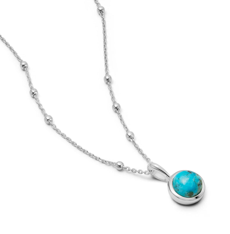 Turquoise Healing Stone Necklace Sterling Silver