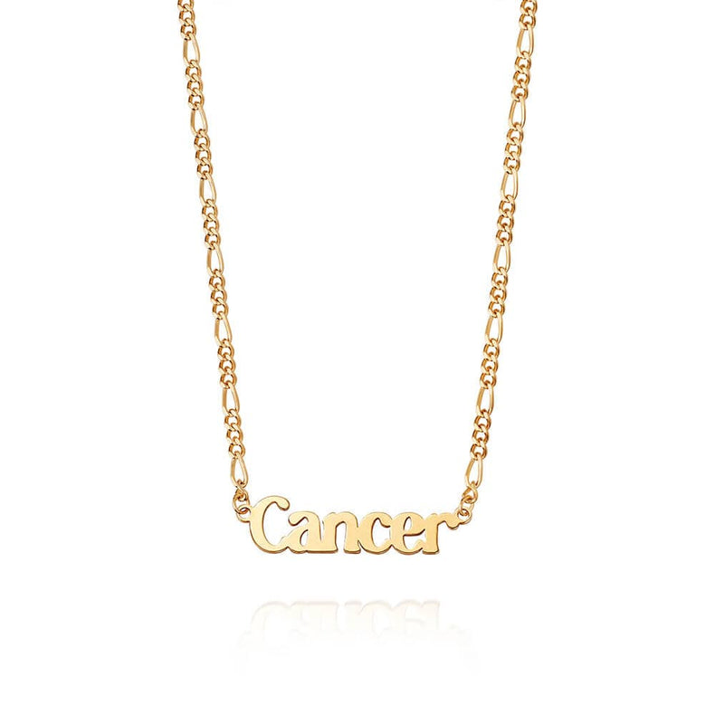 Cancer Zodiac Necklace 18ct Gold Plate recommended