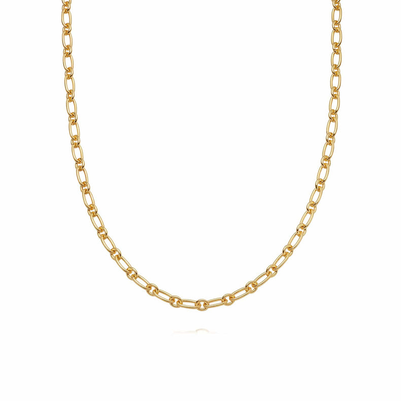 Chunky Linked Chain Necklace 18ct Gold Plate