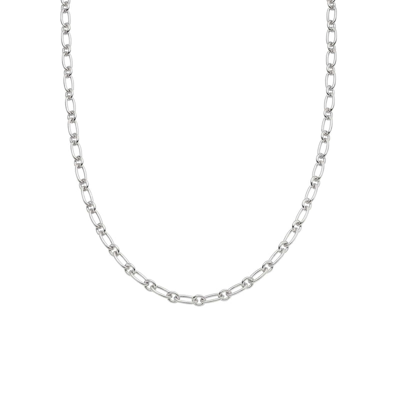 Chunky Linked Chain Necklace Sterling Silver