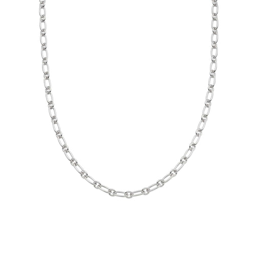 Chunky Linked Chain Necklace Sterling Silver