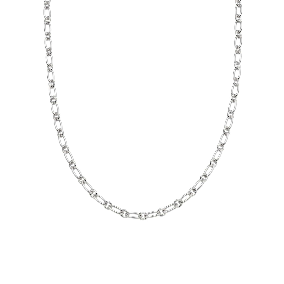 Chunky Linked Chain Necklace Sterling Silver 10% Off When You