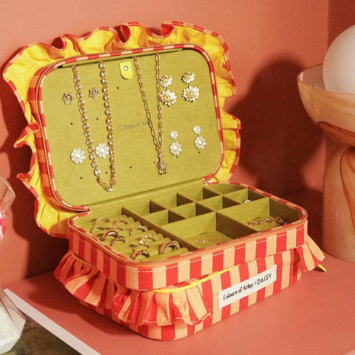 Colours Of Arley Peach & Pistachio Jewellery Case