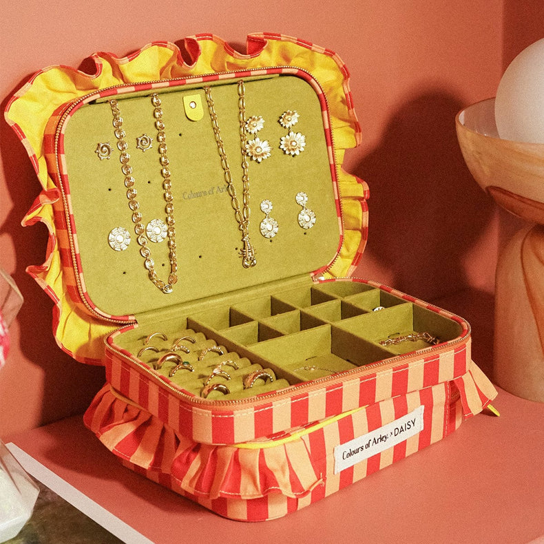 Colours Of Arley Peach & Pistachio Jewellery Case