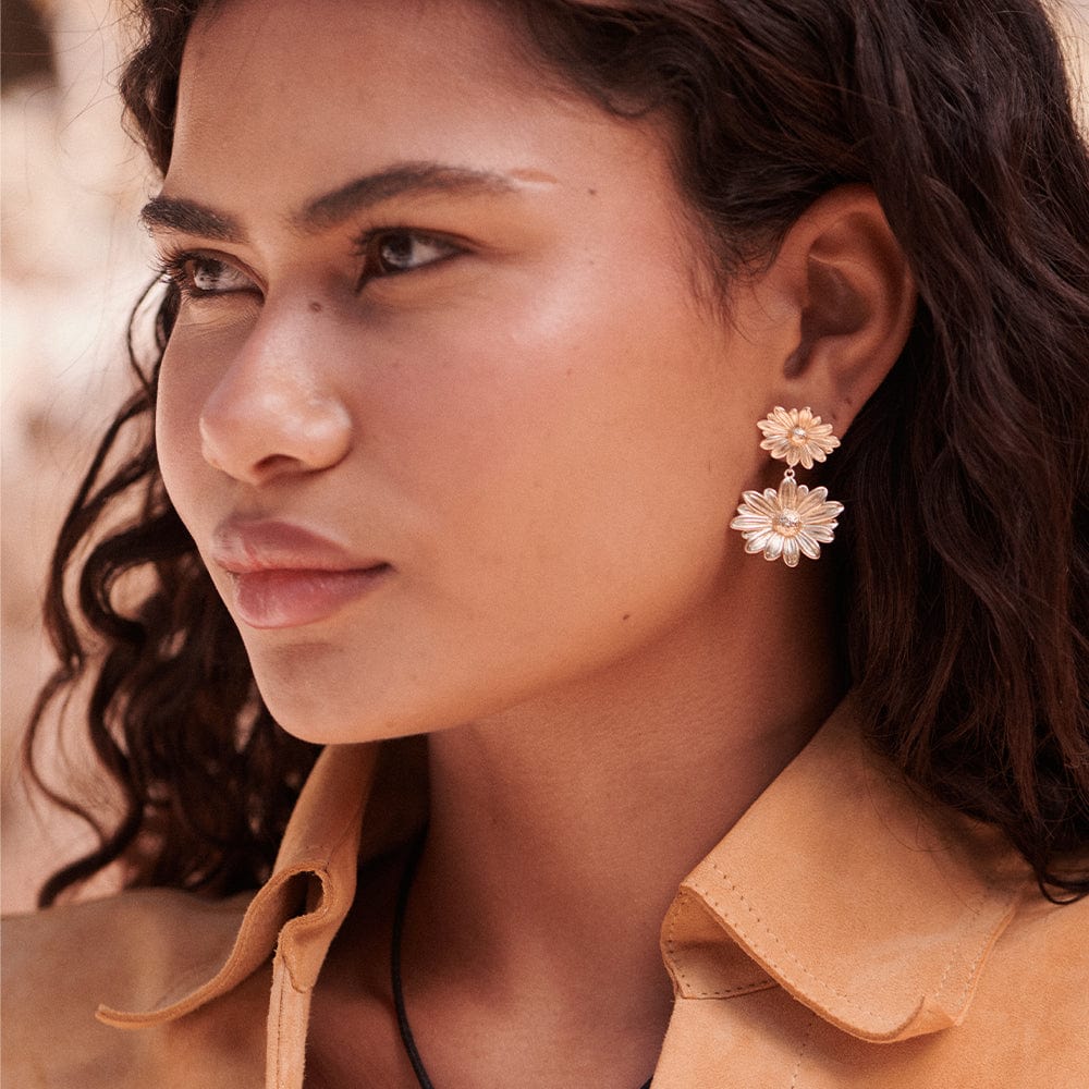 Daisie & Quad Flower Earing Set