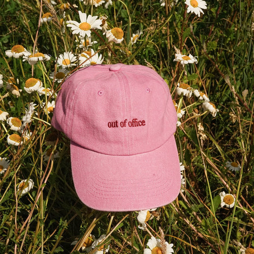 Daisy Pink 'Out Of Office' Cap