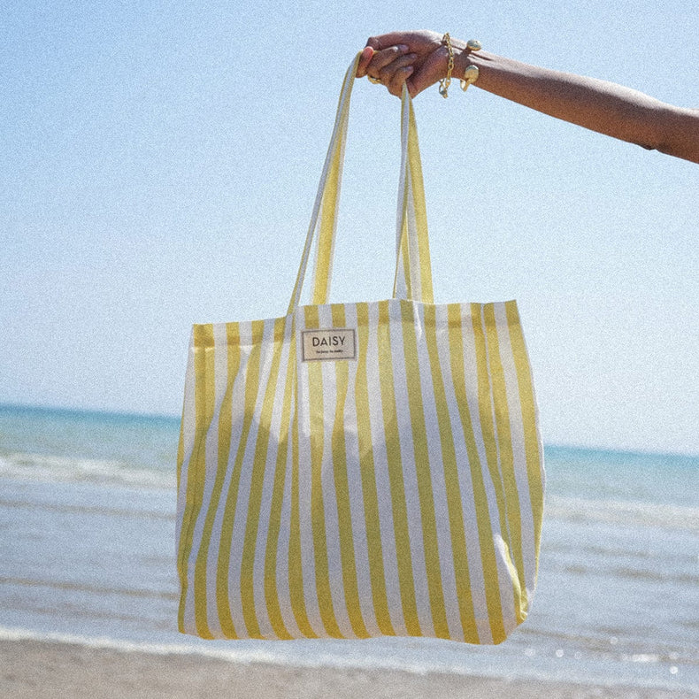Daisy Stripe Tote Bag