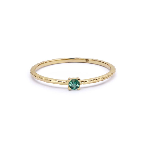 Emerald May Birthstone Ring 9ct Solid Gold