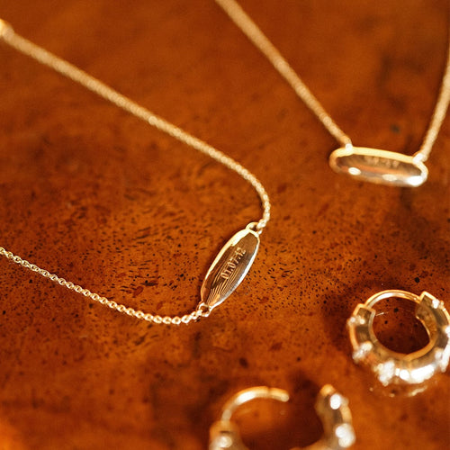 Engravable Pebble Bracelet 9ct Solid Gold