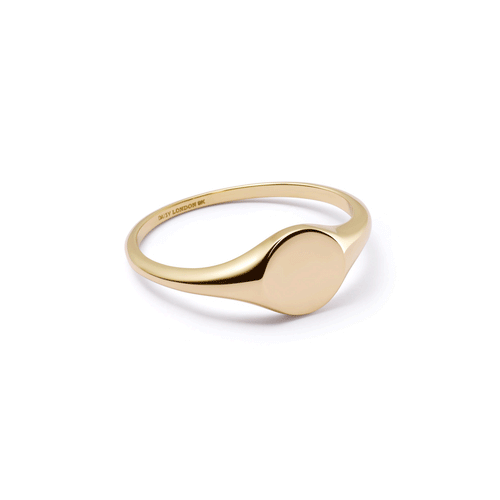 Engravable Pinky Signet Ring 9ct Solid Gold