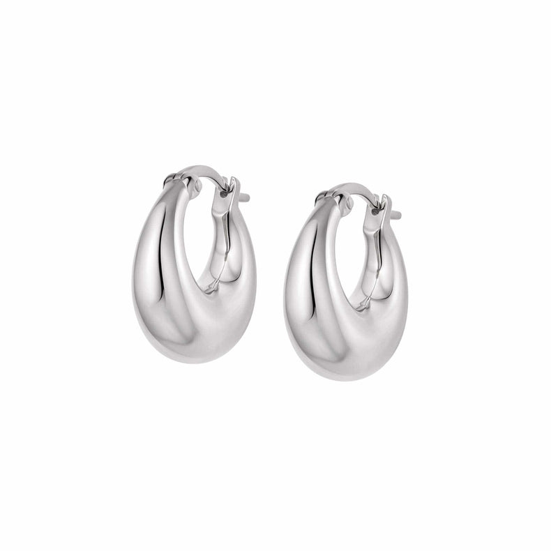 Estée Lalonde Bold Dome Huggie Earrings Sterling Silver recommended