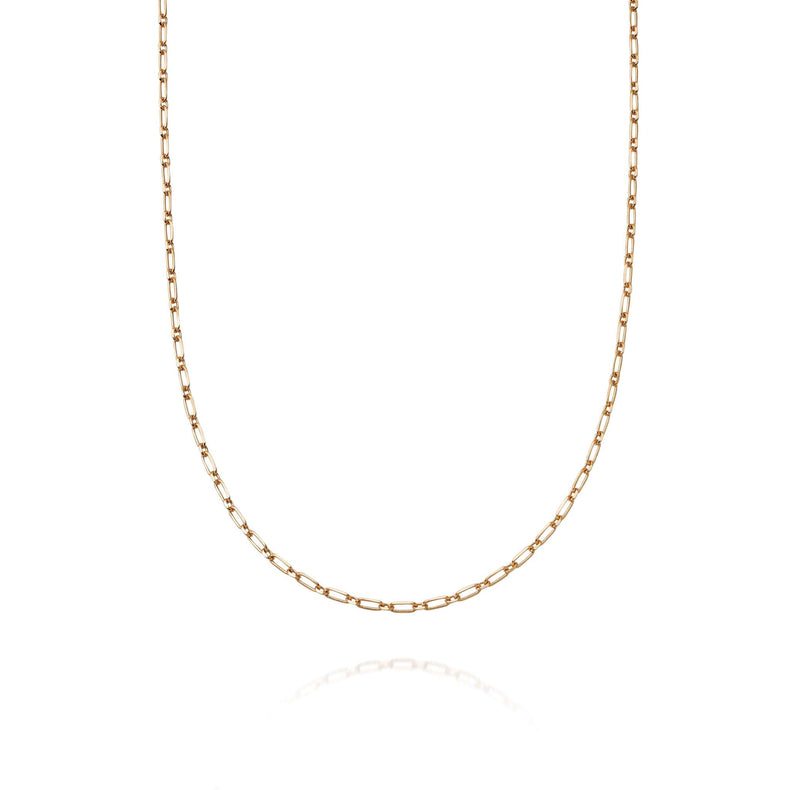 Estée Lalonde Box Link Chain Necklace 18ct Gold Plate recommended