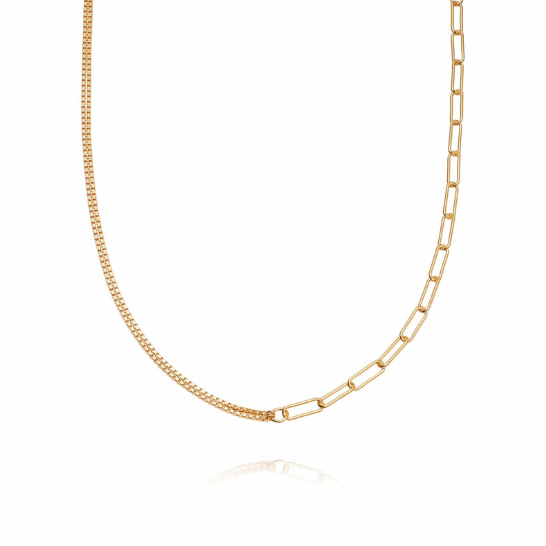 Estée Lalonde Duality Chain Necklace 18ct Gold Plate recommended