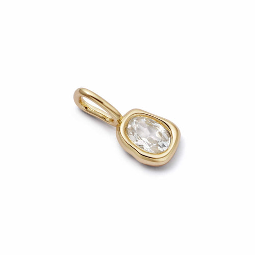 Estée Lalonde Sapphire Charm Pendant 18ct Gold Plate