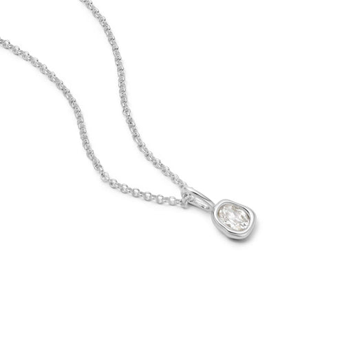 Estée Lalonde Sapphire Pendant Necklace Sterling Silver