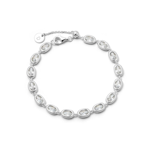 Estée Lalonde Sapphire Tennis Bracelet Sterling Silver