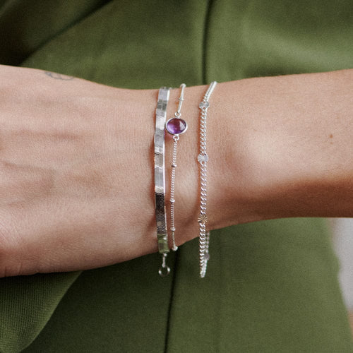 Estée Lalonde Sunburst Chain Bracelet Sterling Silver