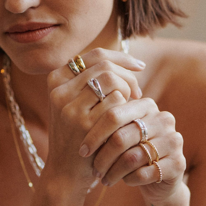 Estée Lalonde Trinity Ring Sterling Silver