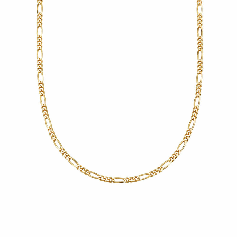 Fine Figaro Chain Necklace 18ct Gold Plate