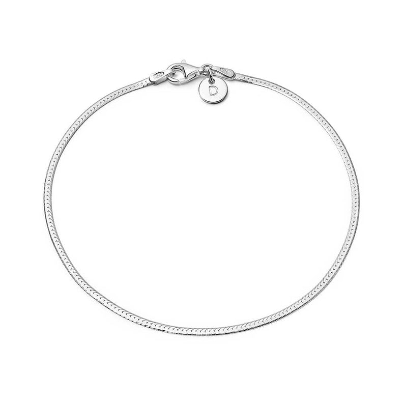 Fine Snake Chain Bracelet Sterling Silver