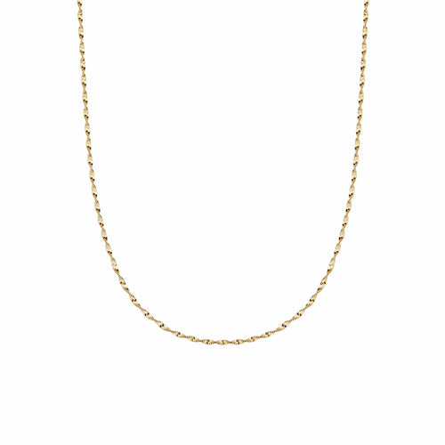 Helix Twisted Chain Necklace 18ct Gold Plate
