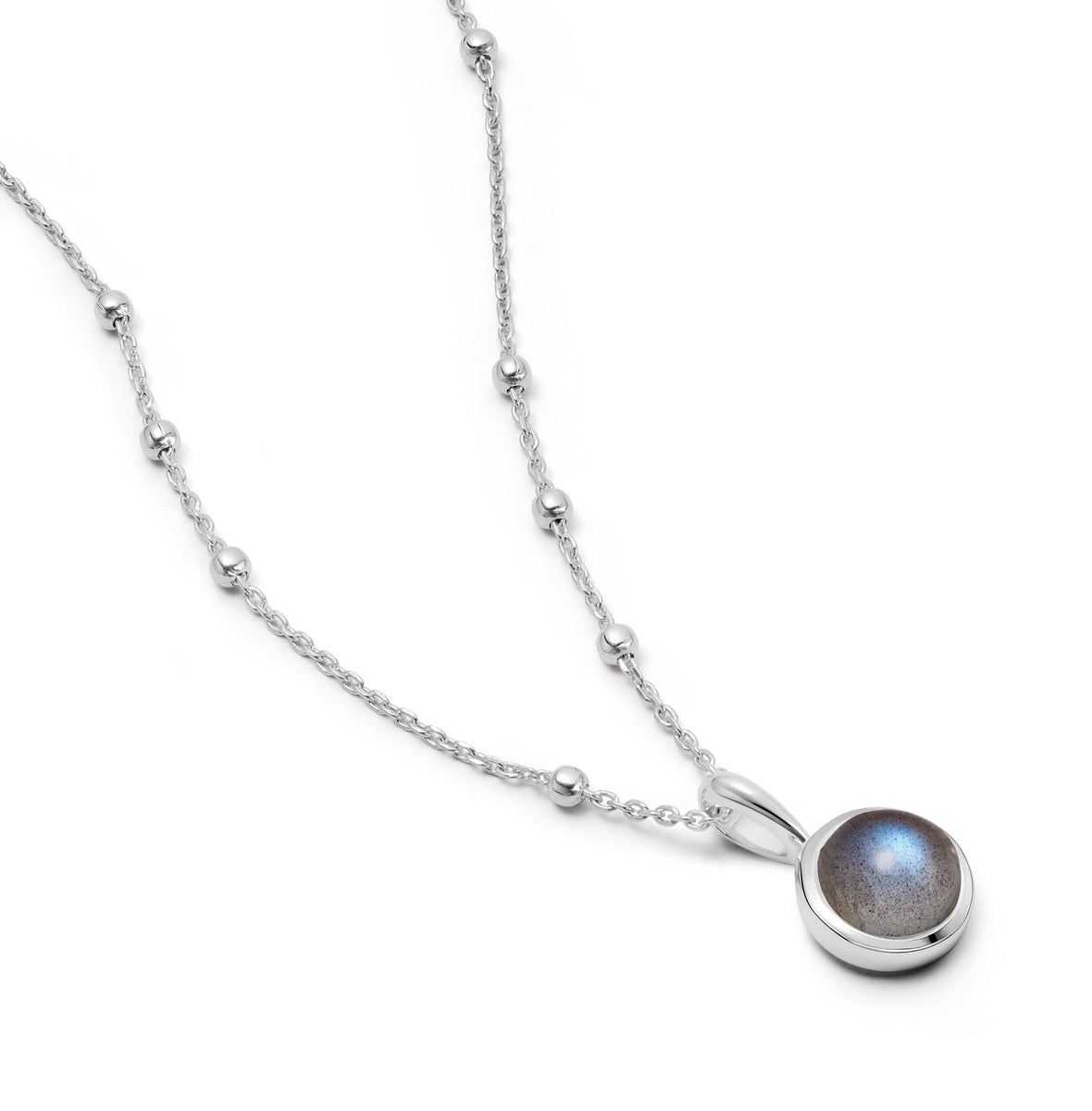 Labradorite Healing Stone Necklace Sterling Silver – Daisy London