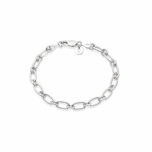 Linked Chain Bracelet Sterling Silver