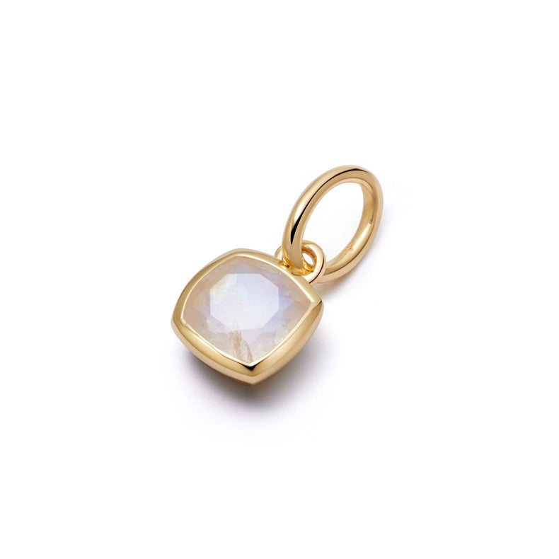 Moonstone June Birthstone Charm Pendant 18ct Gold Plate recommended