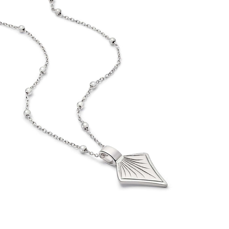 Palm Leaf Bobble Chain Necklace Sterling Silver recommended