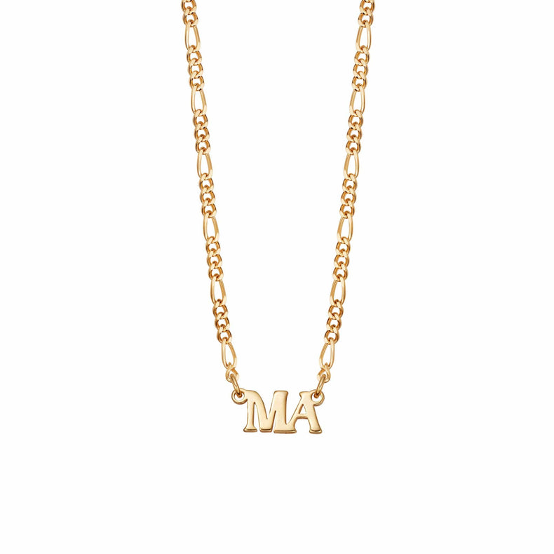 Personalised Initials Necklace 18ct Gold Plate