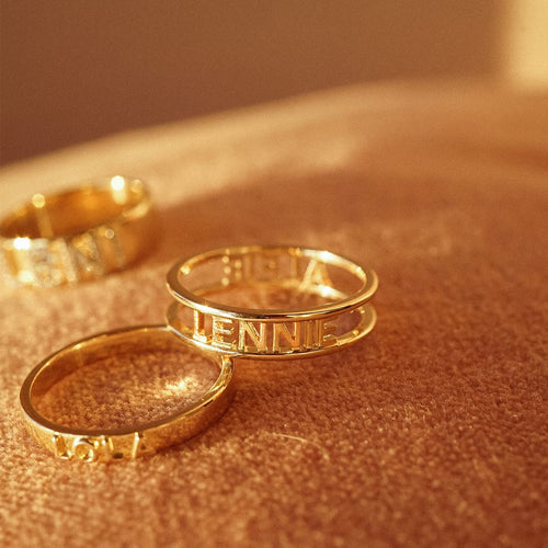 Personalised Ring 9ct Solid Gold