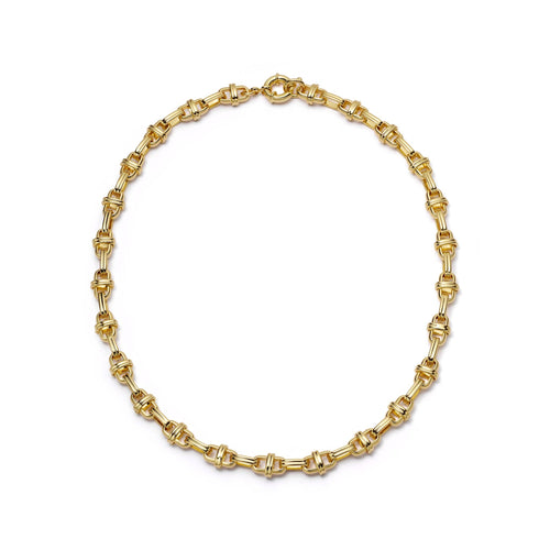 Polly Lock Chain Necklace 18ct Gold Plate