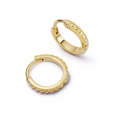 Polly Ridge Huggie Hoop Earrings 18ct Gold Plate