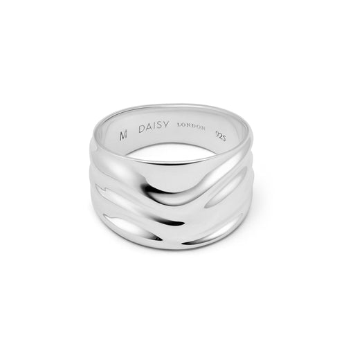 Polly Chunky Tidal Ring Sterling Silver