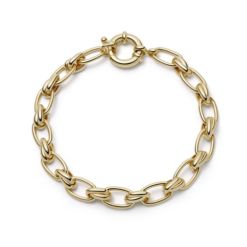 Polly Vintage Link Chain Bracelet 18ct Gold Plate