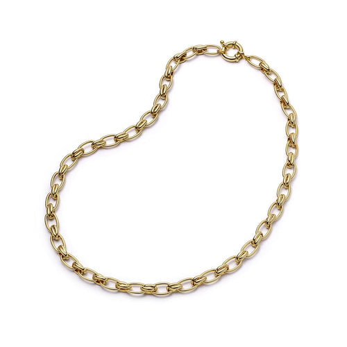 Polly Vintage Link Chain Necklace 18ct Gold Plate