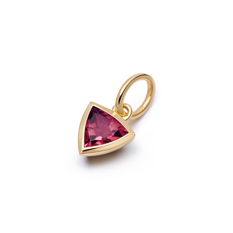 Ruby July Birthstone Charm Pendant 18ct Gold Plate recommended
