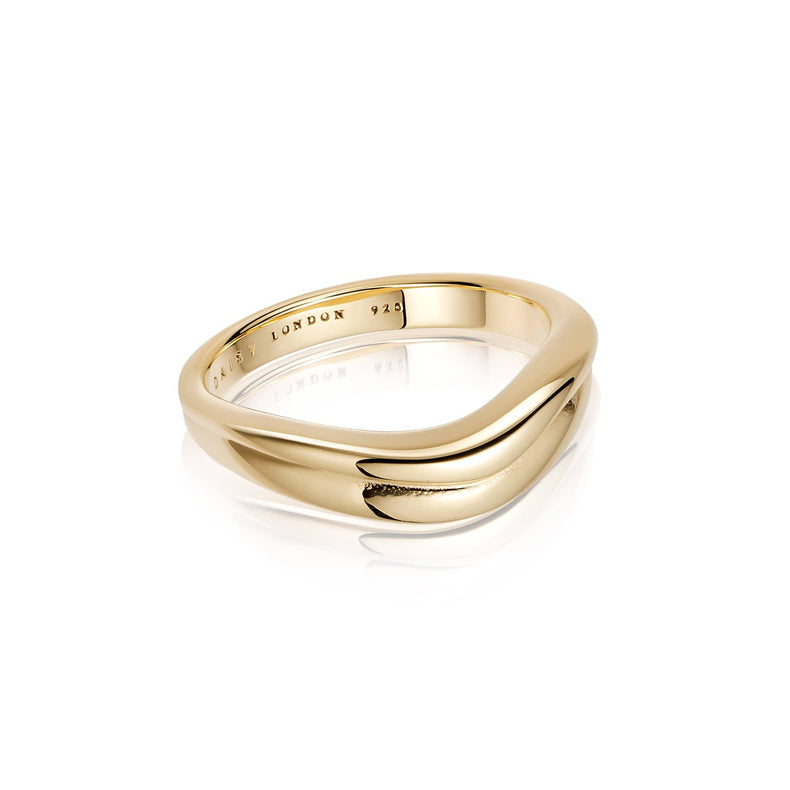 Sandwave Band Ring 18ct Gold Plate recommended