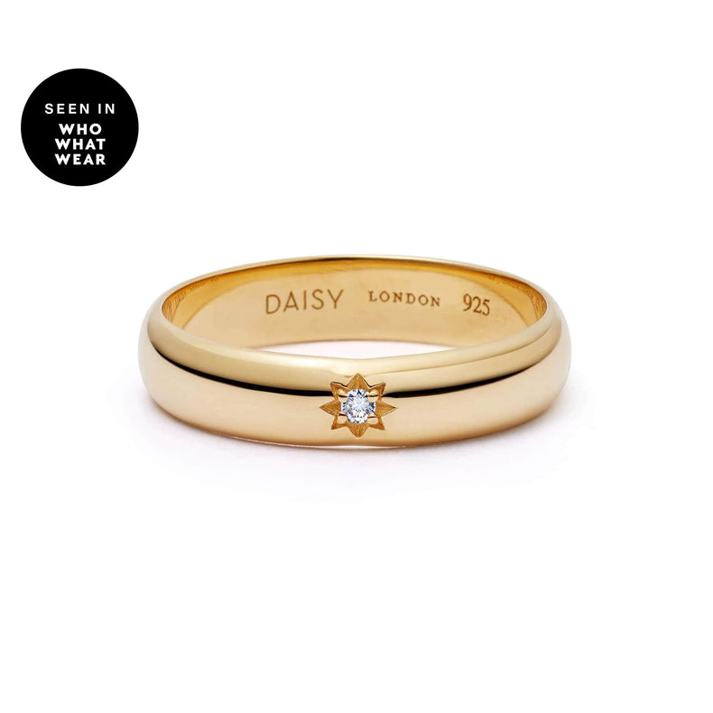 Shining Star Stacking Ring 18ct Gold Plate recommended