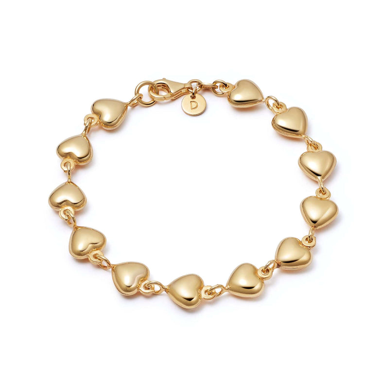 Shrimps Chubby Heart Bracelet 18ct Gold Plate recommended