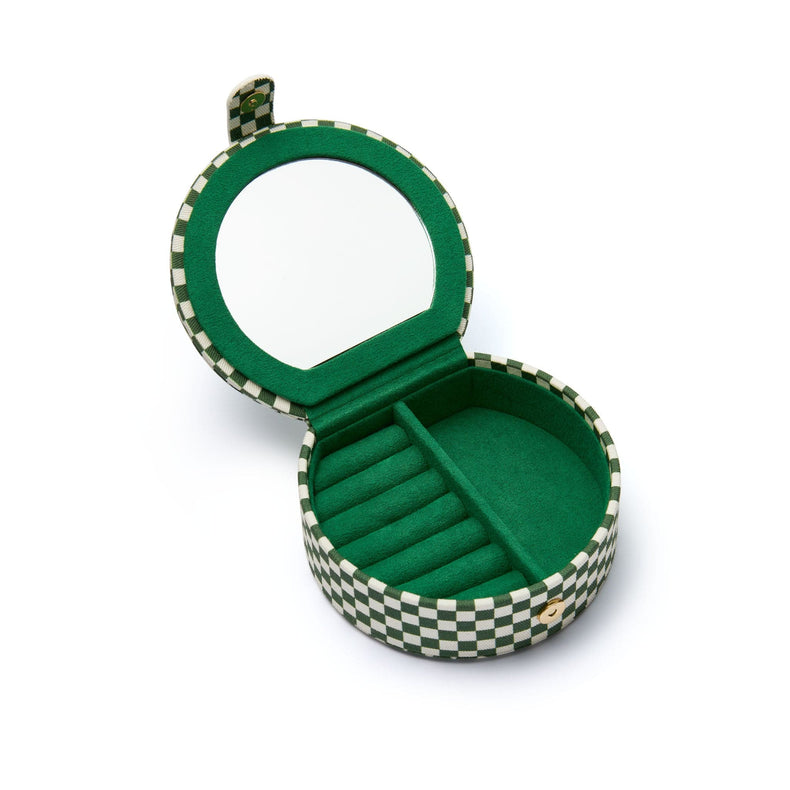 Shrimps Compact Green Jewellery Case
