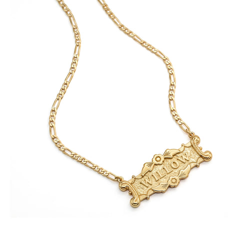Shrimps Ivy Personalised Necklace 18ct Gold Plate